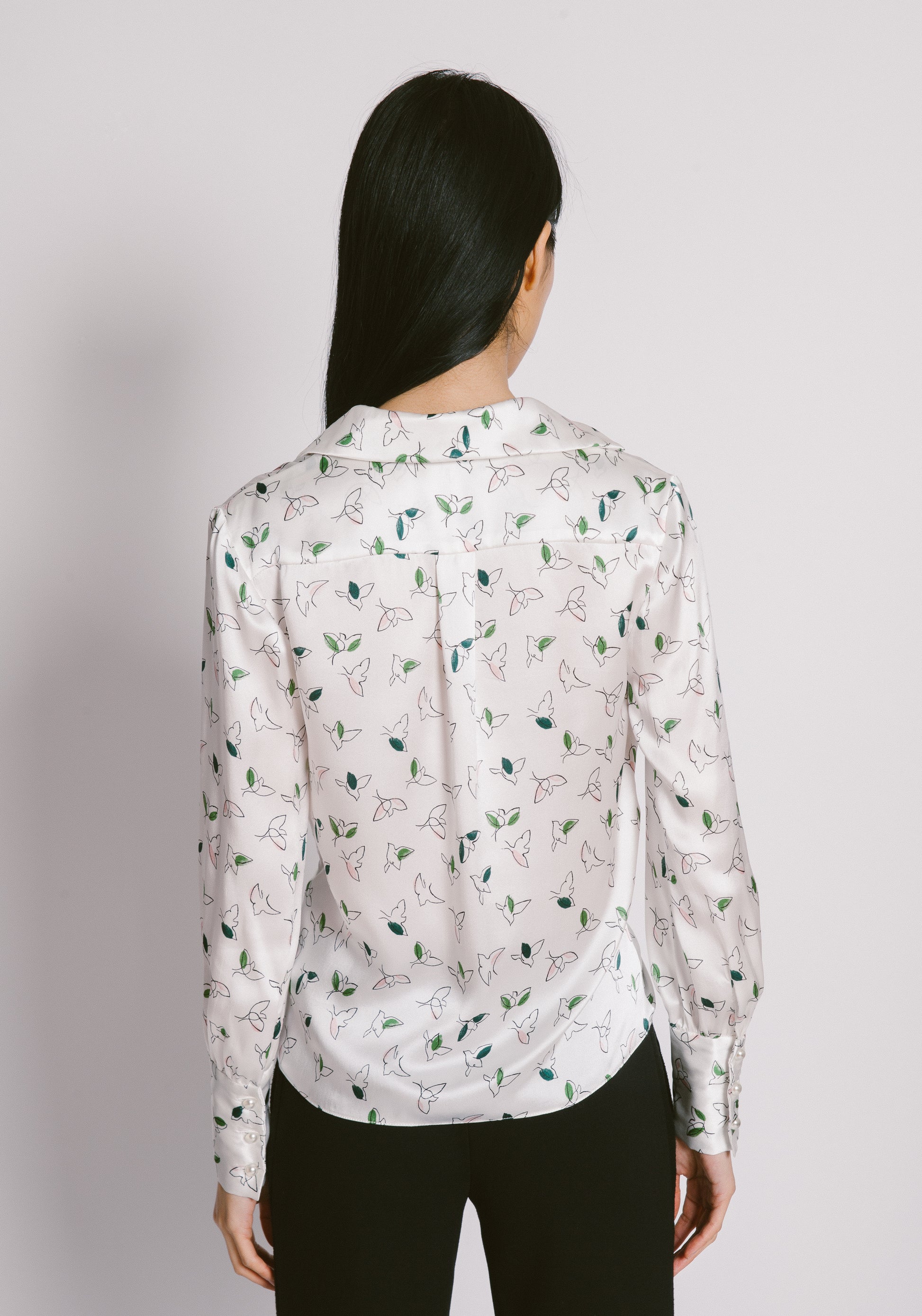 Silk Front Twist blouse - 2s-twoways
